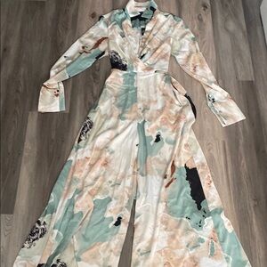 Fashion Nova Pastel Abstract Jumpsuit